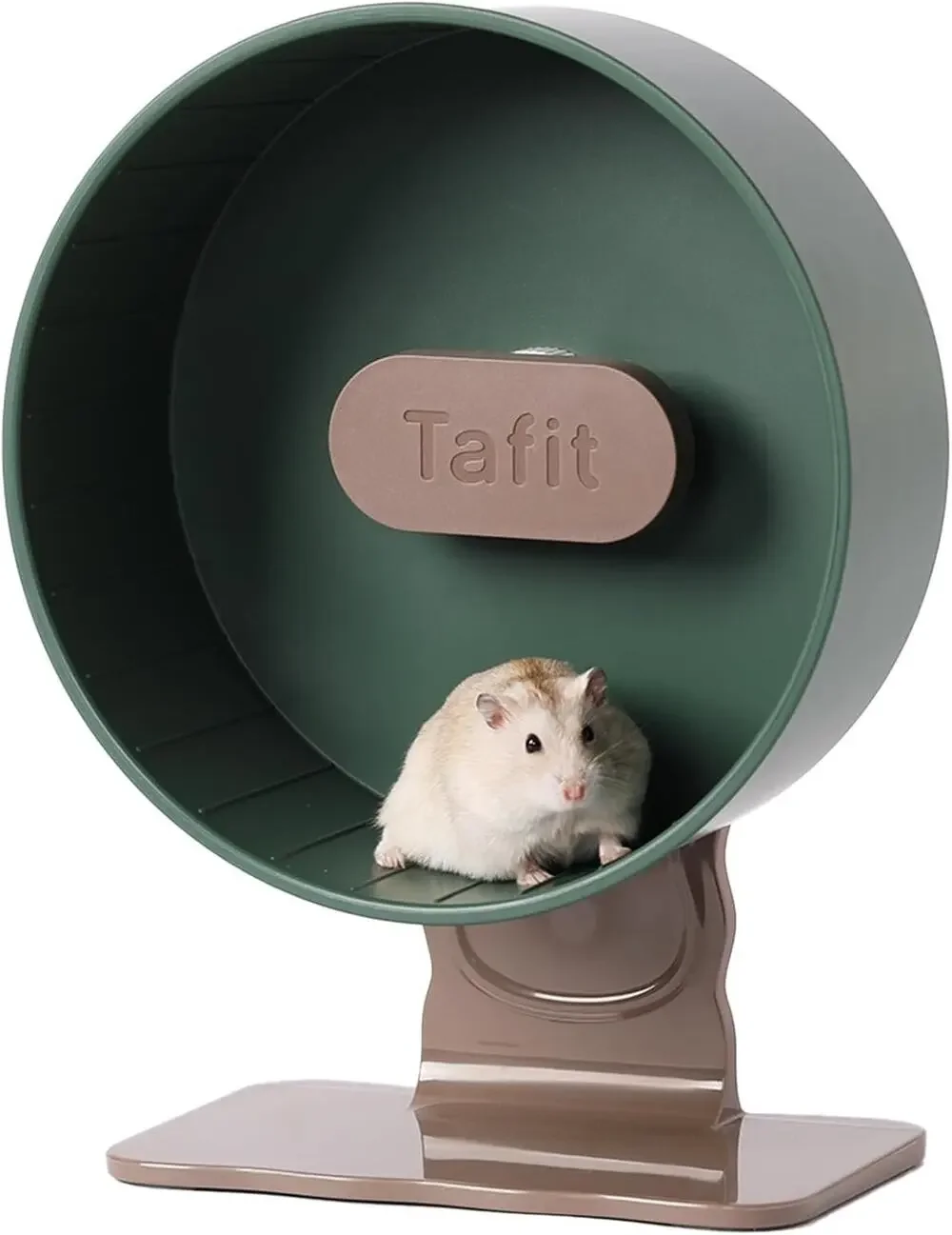 TAFIT Silent Hamster Exercise Wheel – 8.66‑inch Quiet Running Spinner Green